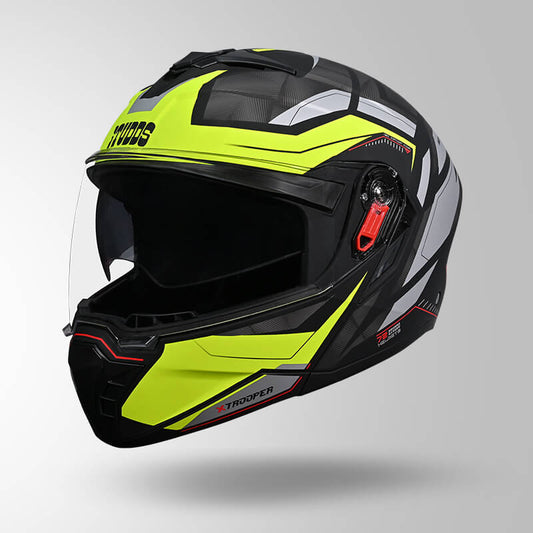 TROOPER DV D2 HELLCAT DECOR MATT BLACK /FLUORESCENT YELLOW & YELLOW