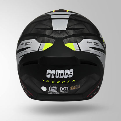 TROOPER DV D2 HELLCAT DECOR MATT BLACK /FLUORESCENT YELLOW & YELLOW