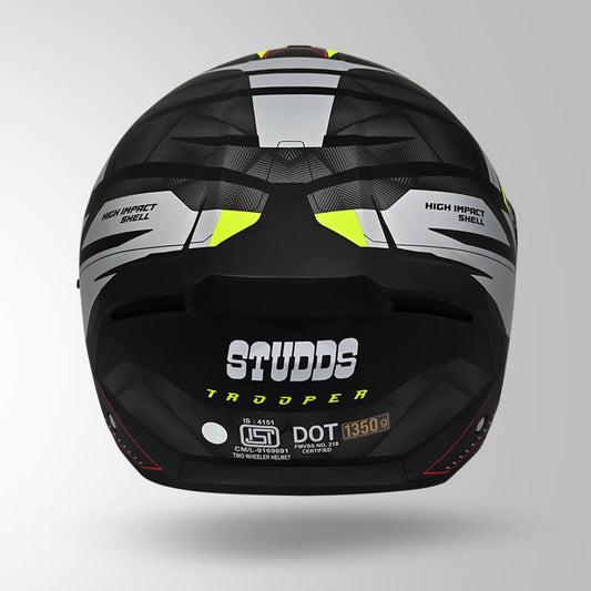 TROOPER DV D2 HELLCAT DECOR MATT BLACK /FLUORESCENT YELLOW & YELLOW