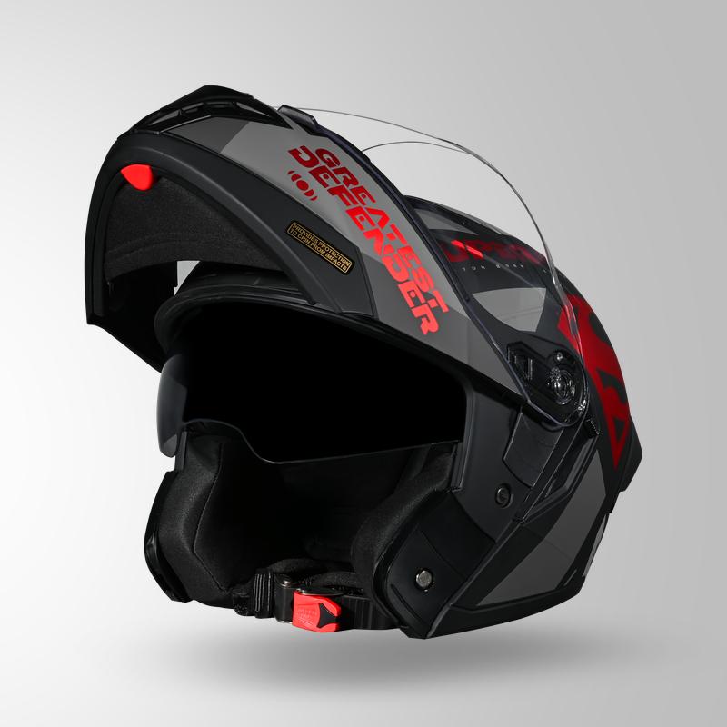TROOPER LEGACY SHIELD MATT BLACK & RED CHROME