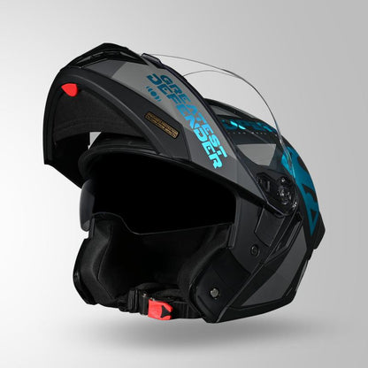 TROOPER LEGACY SHIELD MATT BLACK & TEAL CHROME