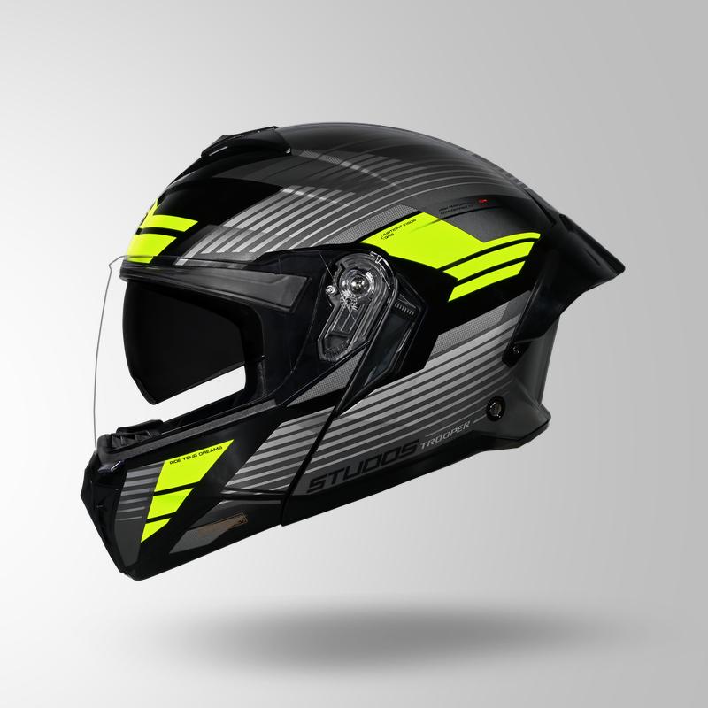 TROOPER TRAIL BLACK & GREY / FLUORESCENT YELLOW