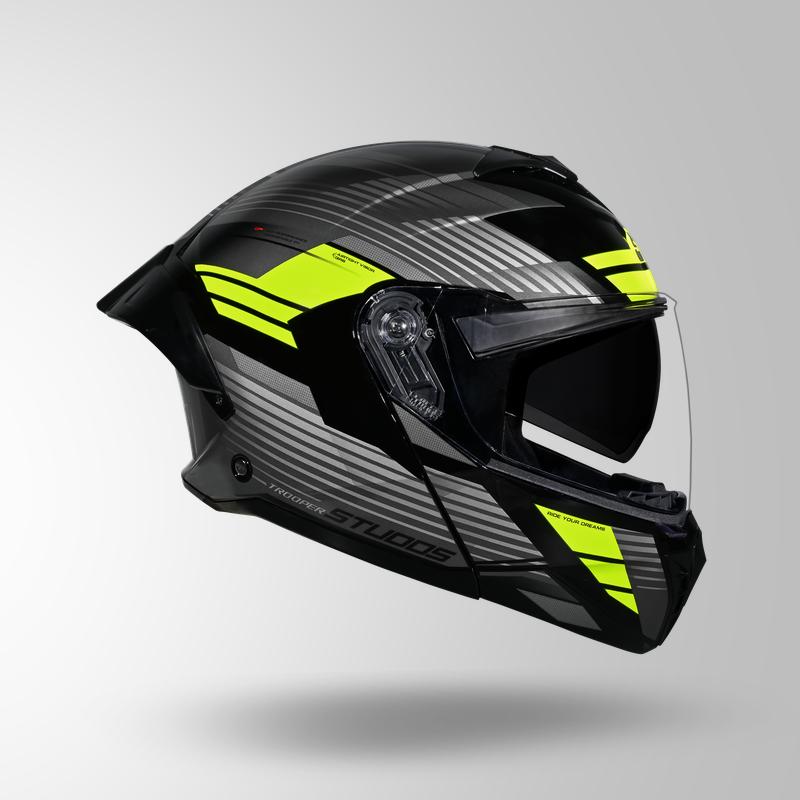 TROOPER TRAIL BLACK & GREY / FLUORESCENT YELLOW