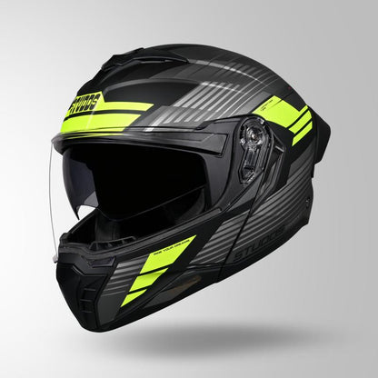 TROOPER TRAIL MATT BLACK & GREY / FLUORESCENT YELLOW