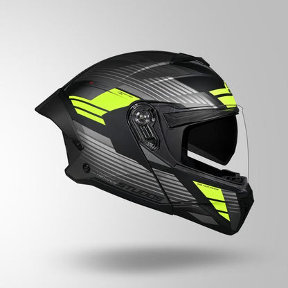 TROOPER TRAIL MATT BLACK & GREY / FLUORESCENT YELLOW