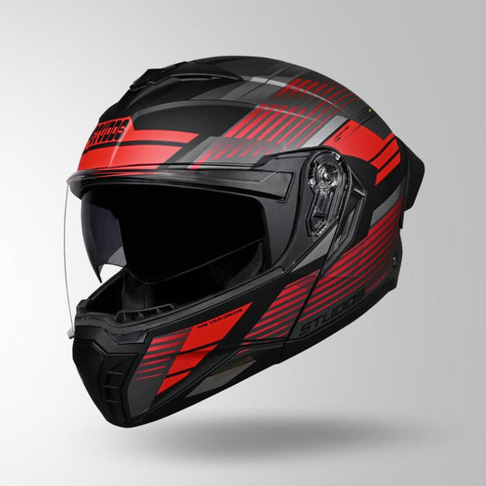 TROOPER TRAIL MATT BLACK & GREY / RED
