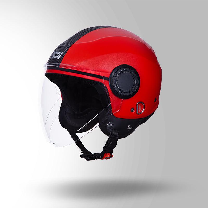 URBAN RED WITH BLACK STRIP