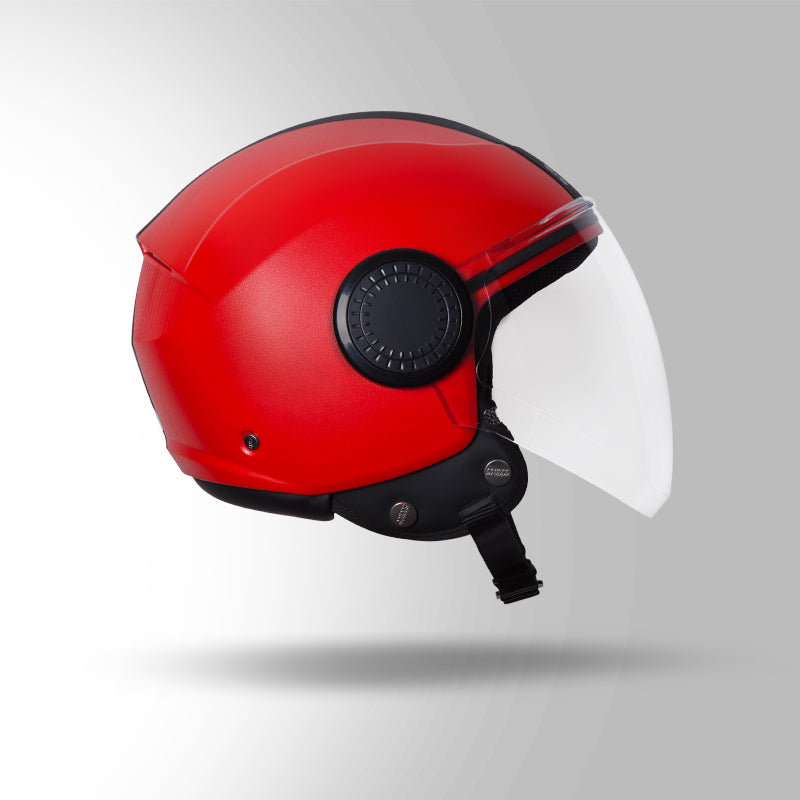 URBAN RED WITH BLACK STRIP
