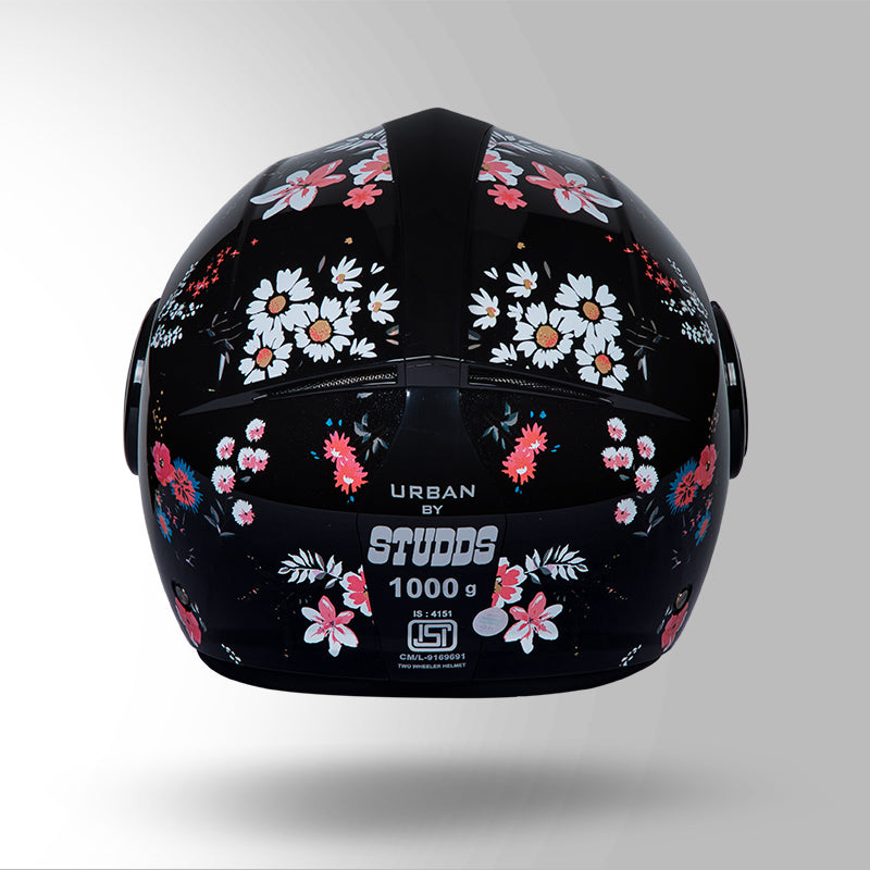 URBAN SUPER D2 DECOR BLACK WITH FLOWER GRAPHICS