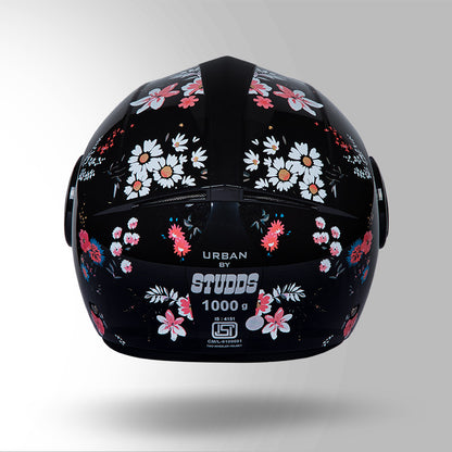 URBAN SUPER D2 DECOR BLACK WITH FLOWER GRAPHICS
