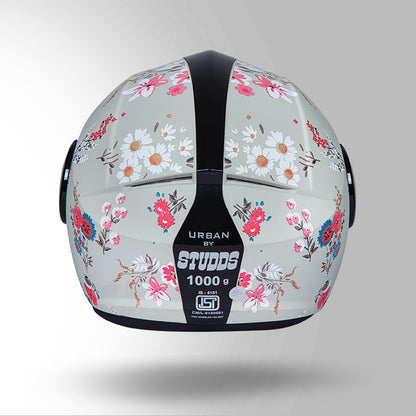 URBAN SUPER D2 DECOR MATT GREY WITH FLOWER GRAPHICS
