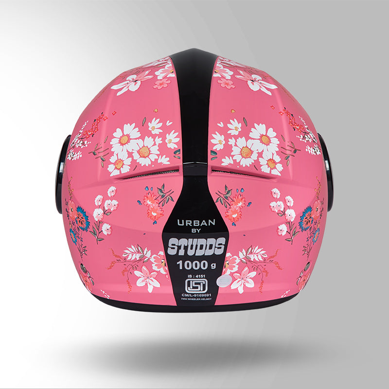 URBAN SUPER D2 DECOR MATT PINK WITH FLOWER GRAPHICS
