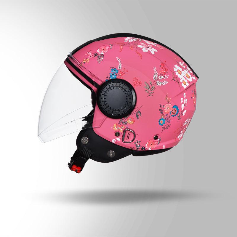URBAN SUPER D2 DECOR MATT PINK WITH FLOWER GRAPHICS