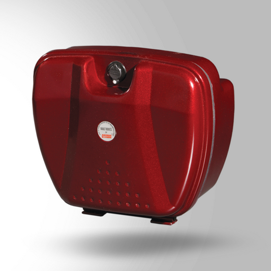 VAULT BOX IN WINE RED COLOUR SIDE MOUNTING