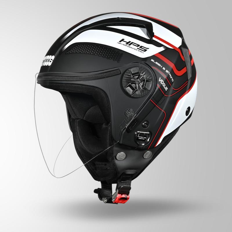 VOGUE D1 SQUARE MATT BLACK WHITE & RED